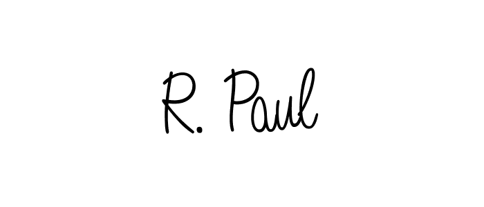 if you are searching for the best signature style for your name R. Paul. so please give up your signature search. here we have designed multiple signature styles  using Angelique-Rose-font-FFP. R. Paul signature style 5 images and pictures png