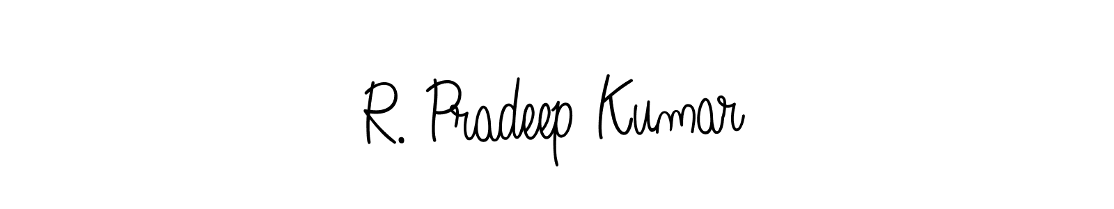 Design your own signature with our free online signature maker. With this signature software, you can create a handwritten (Angelique-Rose-font-FFP) signature for name R. Pradeep Kumar. R. Pradeep Kumar signature style 5 images and pictures png