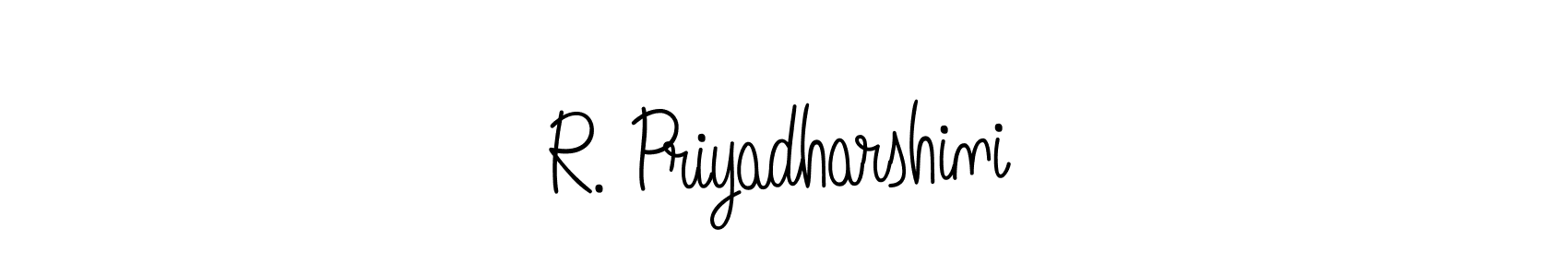 Create a beautiful signature design for name R. Priyadharshini. With this signature (Angelique-Rose-font-FFP) fonts, you can make a handwritten signature for free. R. Priyadharshini signature style 5 images and pictures png