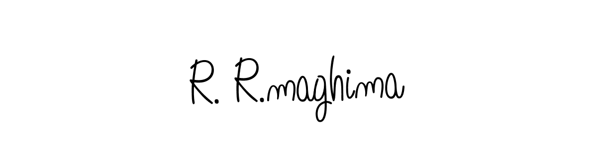 Check out images of Autograph of R. R.maghima name. Actor R. R.maghima Signature Style. Angelique-Rose-font-FFP is a professional sign style online. R. R.maghima signature style 5 images and pictures png