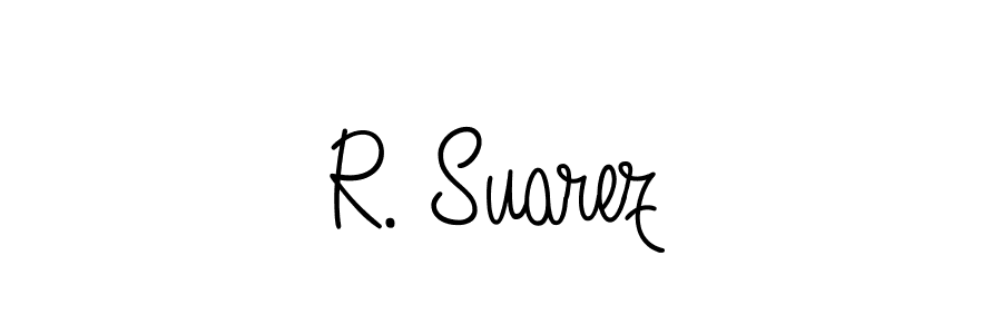 Best and Professional Signature Style for R. Suarez. Angelique-Rose-font-FFP Best Signature Style Collection. R. Suarez signature style 5 images and pictures png
