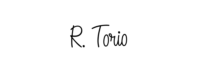 if you are searching for the best signature style for your name R. Torio. so please give up your signature search. here we have designed multiple signature styles  using Angelique-Rose-font-FFP. R. Torio signature style 5 images and pictures png