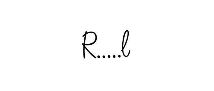 How to make R.....l name signature. Use Angelique-Rose-font-FFP style for creating short signs online. This is the latest handwritten sign. R.....l signature style 5 images and pictures png