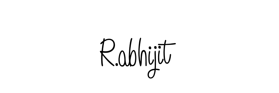 Design your own signature with our free online signature maker. With this signature software, you can create a handwritten (Angelique-Rose-font-FFP) signature for name R.abhijit. R.abhijit signature style 5 images and pictures png