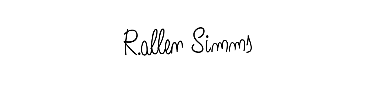 R.allen Simms stylish signature style. Best Handwritten Sign (Angelique-Rose-font-FFP) for my name. Handwritten Signature Collection Ideas for my name R.allen Simms. R.allen Simms signature style 5 images and pictures png