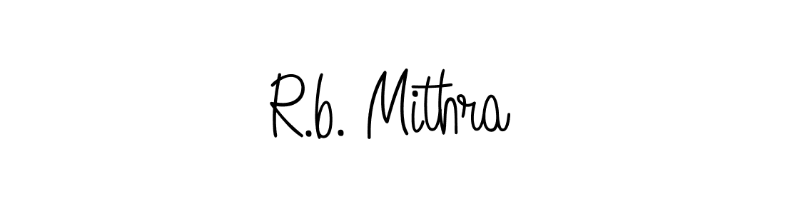 How to make R.b. Mithra signature? Angelique-Rose-font-FFP is a professional autograph style. Create handwritten signature for R.b. Mithra name. R.b. Mithra signature style 5 images and pictures png