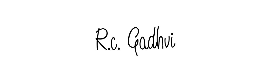 How to Draw R.c. Gadhvi signature style? Angelique-Rose-font-FFP is a latest design signature styles for name R.c. Gadhvi. R.c. Gadhvi signature style 5 images and pictures png