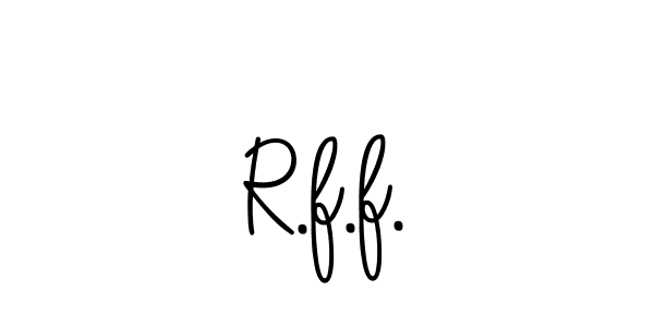 Create a beautiful signature design for name R.f.f.. With this signature (Angelique-Rose-font-FFP) fonts, you can make a handwritten signature for free. R.f.f. signature style 5 images and pictures png