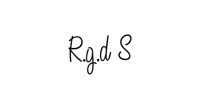 Use a signature maker to create a handwritten signature online. With this signature software, you can design (Angelique-Rose-font-FFP) your own signature for name R.g.d S. R.g.d S signature style 5 images and pictures png