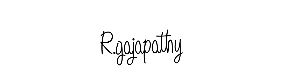 How to make R.gajapathy name signature. Use Angelique-Rose-font-FFP style for creating short signs online. This is the latest handwritten sign. R.gajapathy signature style 5 images and pictures png