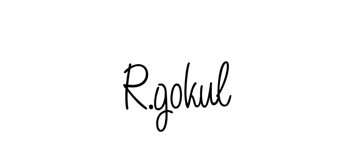 It looks lik you need a new signature style for name R.gokul. Design unique handwritten (Angelique-Rose-font-FFP) signature with our free signature maker in just a few clicks. R.gokul signature style 5 images and pictures png