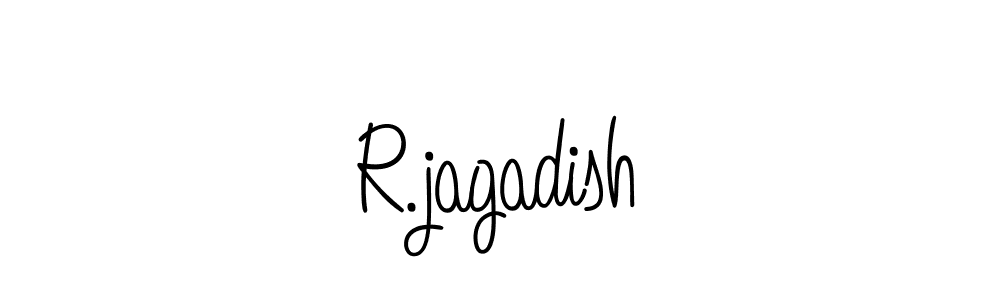 Design your own signature with our free online signature maker. With this signature software, you can create a handwritten (Angelique-Rose-font-FFP) signature for name R.jagadish. R.jagadish signature style 5 images and pictures png