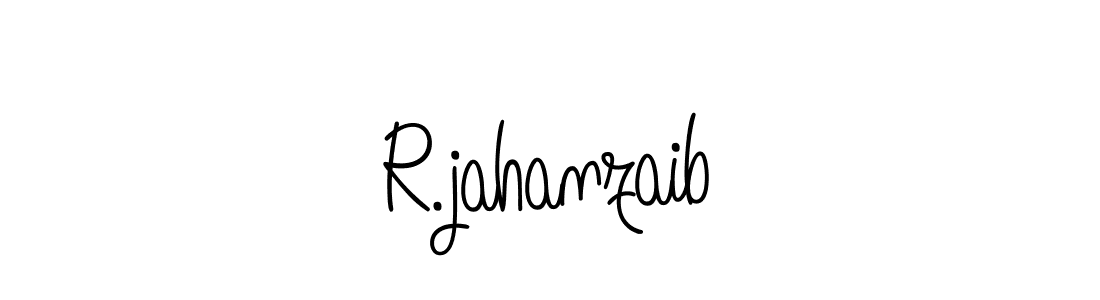 Make a beautiful signature design for name R.jahanzaib. With this signature (Angelique-Rose-font-FFP) style, you can create a handwritten signature for free. R.jahanzaib signature style 5 images and pictures png