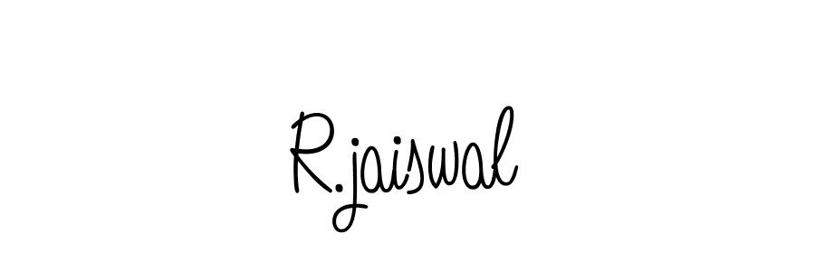 R.jaiswal stylish signature style. Best Handwritten Sign (Angelique-Rose-font-FFP) for my name. Handwritten Signature Collection Ideas for my name R.jaiswal. R.jaiswal signature style 5 images and pictures png