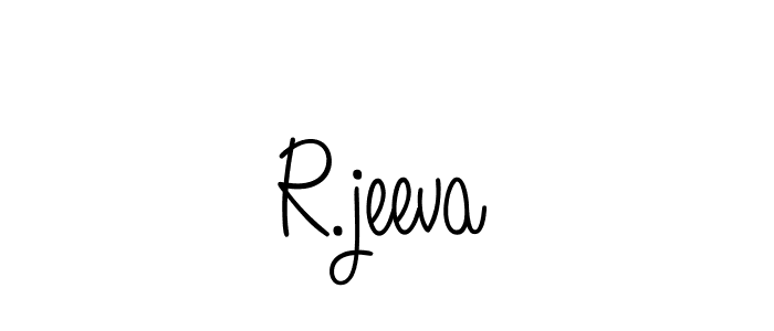 How to make R.jeeva signature? Angelique-Rose-font-FFP is a professional autograph style. Create handwritten signature for R.jeeva name. R.jeeva signature style 5 images and pictures png