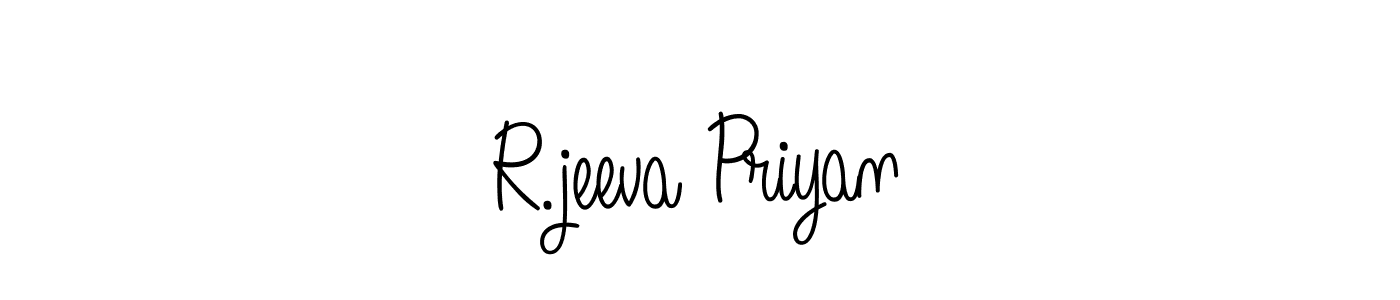 Once you've used our free online signature maker to create your best signature Angelique-Rose-font-FFP style, it's time to enjoy all of the benefits that R.jeeva Priyan name signing documents. R.jeeva Priyan signature style 5 images and pictures png