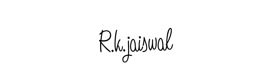 Use a signature maker to create a handwritten signature online. With this signature software, you can design (Angelique-Rose-font-FFP) your own signature for name R.k.jaiswal. R.k.jaiswal signature style 5 images and pictures png