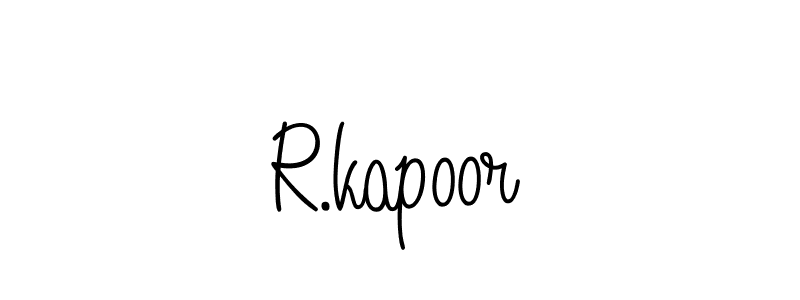 Make a beautiful signature design for name R.kapoor. Use this online signature maker to create a handwritten signature for free. R.kapoor signature style 5 images and pictures png