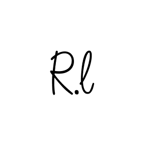 Use a signature maker to create a handwritten signature online. With this signature software, you can design (Angelique-Rose-font-FFP) your own signature for name R.l. R.l signature style 5 images and pictures png