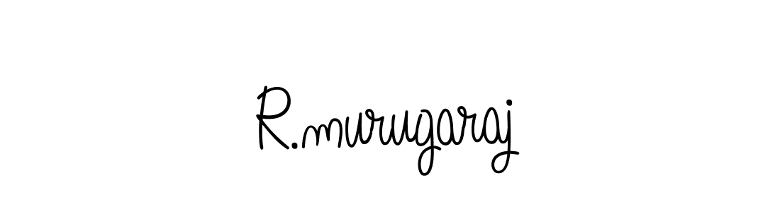 You should practise on your own different ways (Angelique-Rose-font-FFP) to write your name (R.murugaraj) in signature. don't let someone else do it for you. R.murugaraj signature style 5 images and pictures png