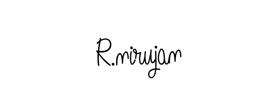 Design your own signature with our free online signature maker. With this signature software, you can create a handwritten (Angelique-Rose-font-FFP) signature for name R.nirujan. R.nirujan signature style 5 images and pictures png