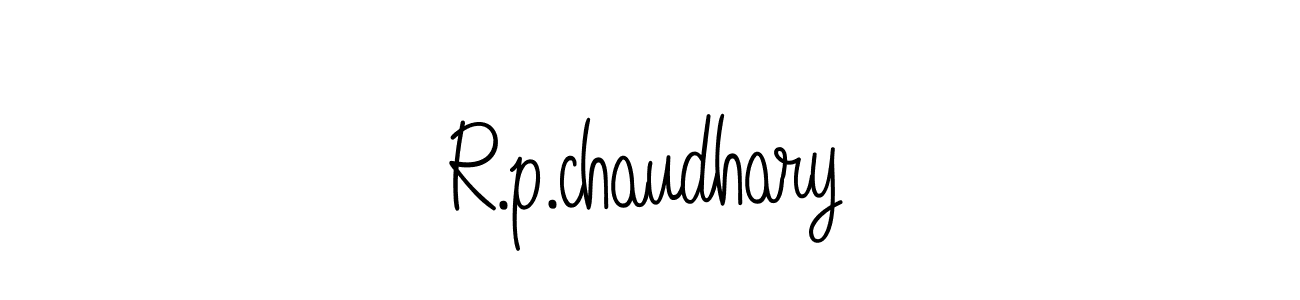 How to make R.p.chaudhary name signature. Use Angelique-Rose-font-FFP style for creating short signs online. This is the latest handwritten sign. R.p.chaudhary signature style 5 images and pictures png