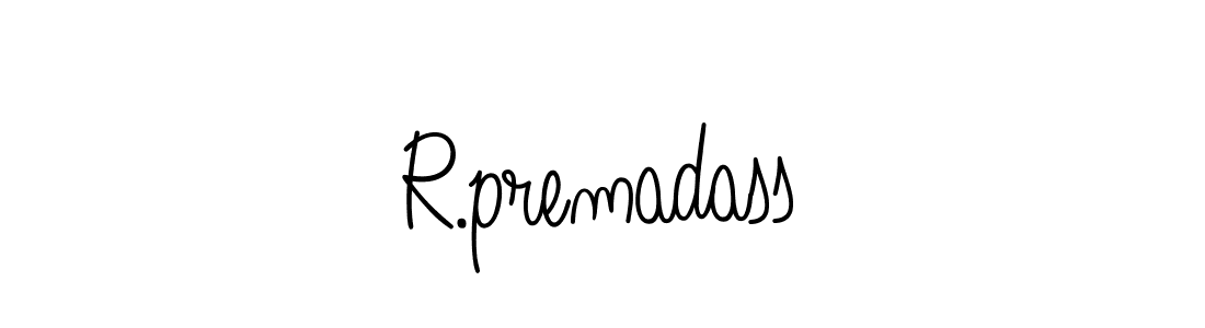 The best way (Angelique-Rose-font-FFP) to make a short signature is to pick only two or three words in your name. The name R.premadass include a total of six letters. For converting this name. R.premadass signature style 5 images and pictures png