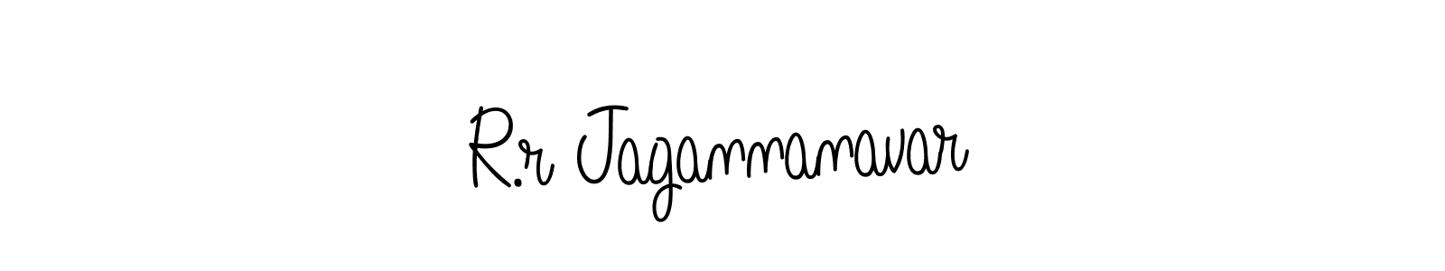 Make a beautiful signature design for name R.r Jagannanavar. With this signature (Angelique-Rose-font-FFP) style, you can create a handwritten signature for free. R.r Jagannanavar signature style 5 images and pictures png