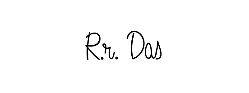 Create a beautiful signature design for name R.r. Das. With this signature (Angelique-Rose-font-FFP) fonts, you can make a handwritten signature for free. R.r. Das signature style 5 images and pictures png