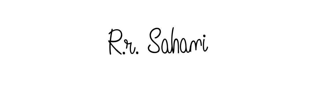 Check out images of Autograph of R.r. Sahani name. Actor R.r. Sahani Signature Style. Angelique-Rose-font-FFP is a professional sign style online. R.r. Sahani signature style 5 images and pictures png