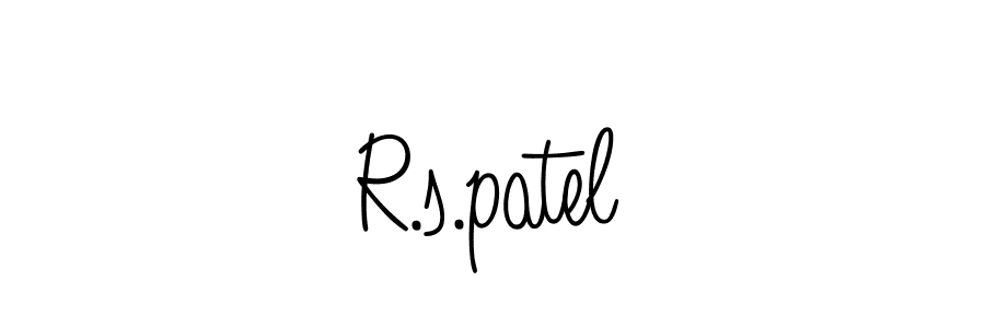 How to make R.s.patel name signature. Use Angelique-Rose-font-FFP style for creating short signs online. This is the latest handwritten sign. R.s.patel signature style 5 images and pictures png