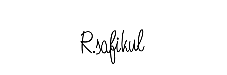 You should practise on your own different ways (Angelique-Rose-font-FFP) to write your name (R.safikul) in signature. don't let someone else do it for you. R.safikul signature style 5 images and pictures png