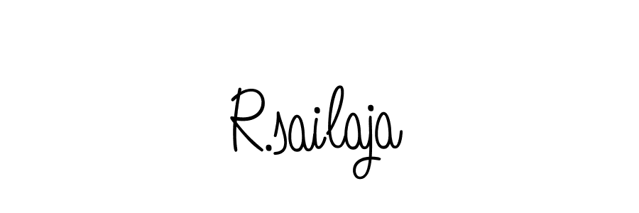 How to make R.sailaja name signature. Use Angelique-Rose-font-FFP style for creating short signs online. This is the latest handwritten sign. R.sailaja signature style 5 images and pictures png