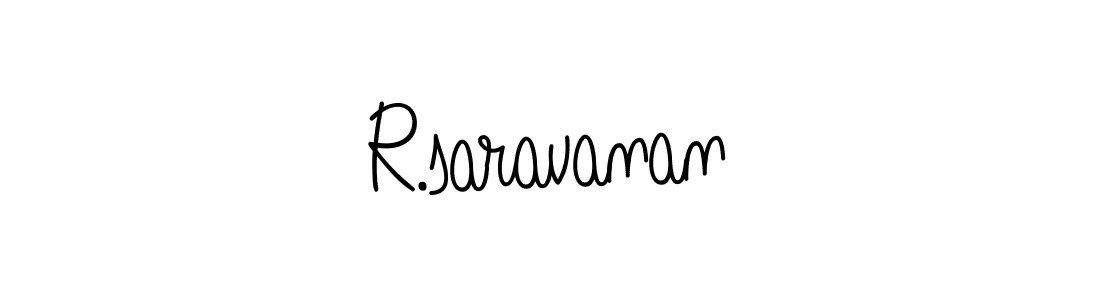 Make a beautiful signature design for name R.saravanan. Use this online signature maker to create a handwritten signature for free. R.saravanan signature style 5 images and pictures png