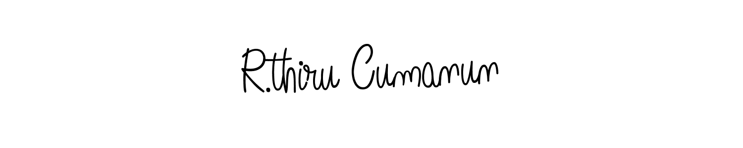 Make a beautiful signature design for name R.thiru Cumanun. With this signature (Angelique-Rose-font-FFP) style, you can create a handwritten signature for free. R.thiru Cumanun signature style 5 images and pictures png
