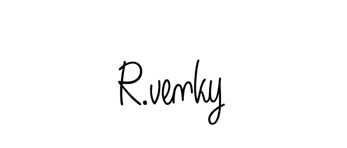 How to Draw R.venky signature style? Angelique-Rose-font-FFP is a latest design signature styles for name R.venky. R.venky signature style 5 images and pictures png