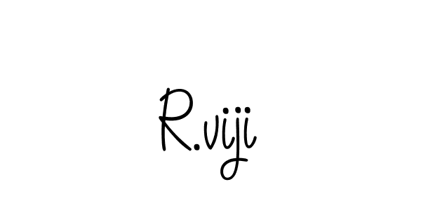 R.viji stylish signature style. Best Handwritten Sign (Angelique-Rose-font-FFP) for my name. Handwritten Signature Collection Ideas for my name R.viji. R.viji signature style 5 images and pictures png