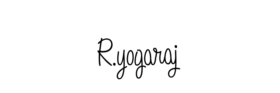 You should practise on your own different ways (Angelique-Rose-font-FFP) to write your name (R.yogaraj) in signature. don't let someone else do it for you. R.yogaraj signature style 5 images and pictures png