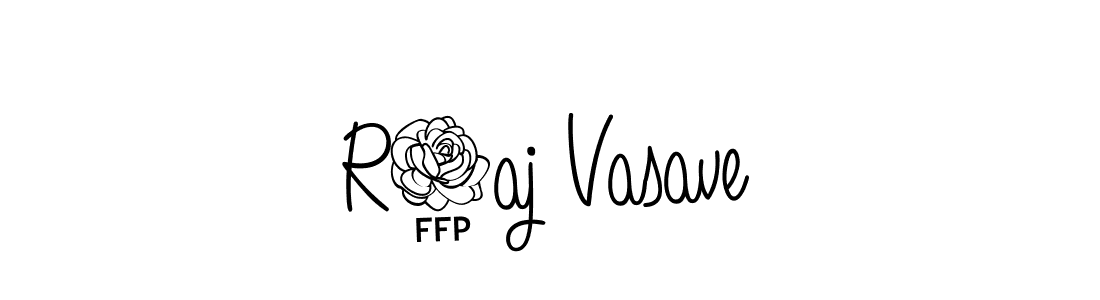 How to Draw R4aj Vasave signature style? Angelique-Rose-font-FFP is a latest design signature styles for name R4aj Vasave. R4aj Vasave signature style 5 images and pictures png