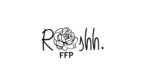 How to make R4shh. signature? Angelique-Rose-font-FFP is a professional autograph style. Create handwritten signature for R4shh. name. R4shh. signature style 5 images and pictures png
