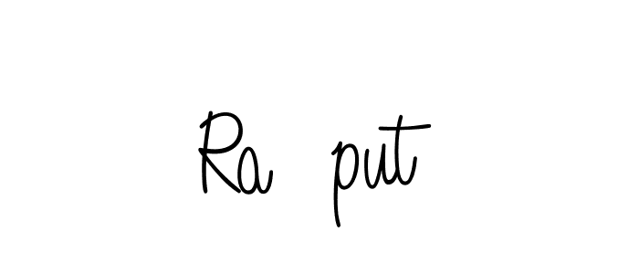 You should practise on your own different ways (Angelique-Rose-font-FFP) to write your name (Raجput) in signature. don't let someone else do it for you. Raجput signature style 5 images and pictures png
