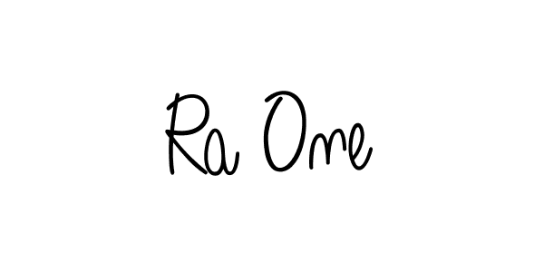 Ra One stylish signature style. Best Handwritten Sign (Angelique-Rose-font-FFP) for my name. Handwritten Signature Collection Ideas for my name Ra One. Ra One signature style 5 images and pictures png