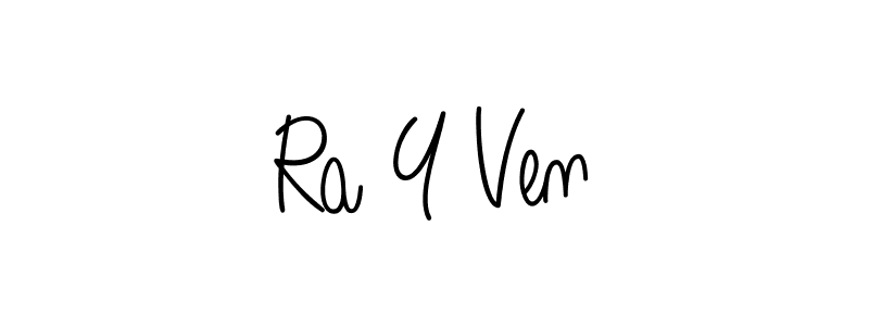 How to Draw Ra Y Ven signature style? Angelique-Rose-font-FFP is a latest design signature styles for name Ra Y Ven. Ra Y Ven signature style 5 images and pictures png