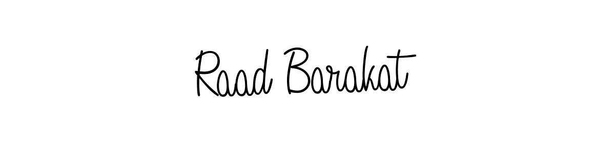 The best way (Angelique-Rose-font-FFP) to make a short signature is to pick only two or three words in your name. The name Raad Barakat include a total of six letters. For converting this name. Raad Barakat signature style 5 images and pictures png