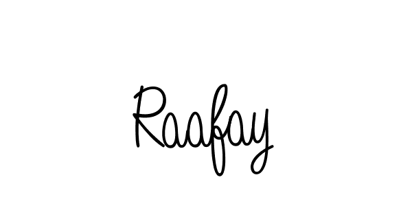 Use a signature maker to create a handwritten signature online. With this signature software, you can design (Angelique-Rose-font-FFP) your own signature for name Raafay. Raafay signature style 5 images and pictures png