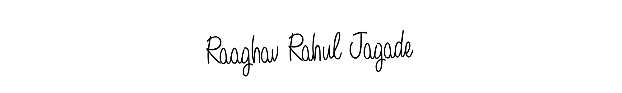 Also we have Raaghav Rahul Jagade name is the best signature style. Create professional handwritten signature collection using Angelique-Rose-font-FFP autograph style. Raaghav Rahul Jagade signature style 5 images and pictures png