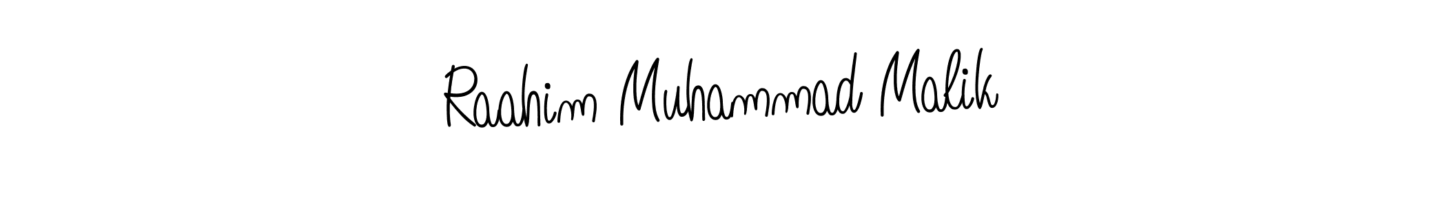 It looks lik you need a new signature style for name Raahim Muhammad Malik. Design unique handwritten (Angelique-Rose-font-FFP) signature with our free signature maker in just a few clicks. Raahim Muhammad Malik signature style 5 images and pictures png