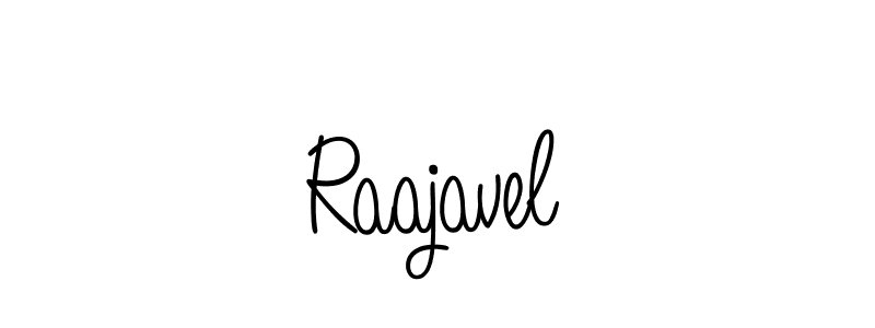 Make a beautiful signature design for name Raajavel. With this signature (Angelique-Rose-font-FFP) style, you can create a handwritten signature for free. Raajavel signature style 5 images and pictures png