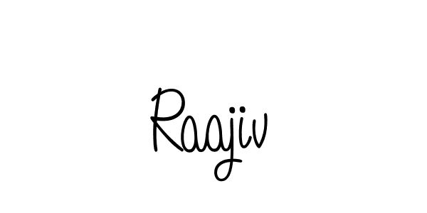 You should practise on your own different ways (Angelique-Rose-font-FFP) to write your name (Raajiv) in signature. don't let someone else do it for you. Raajiv signature style 5 images and pictures png