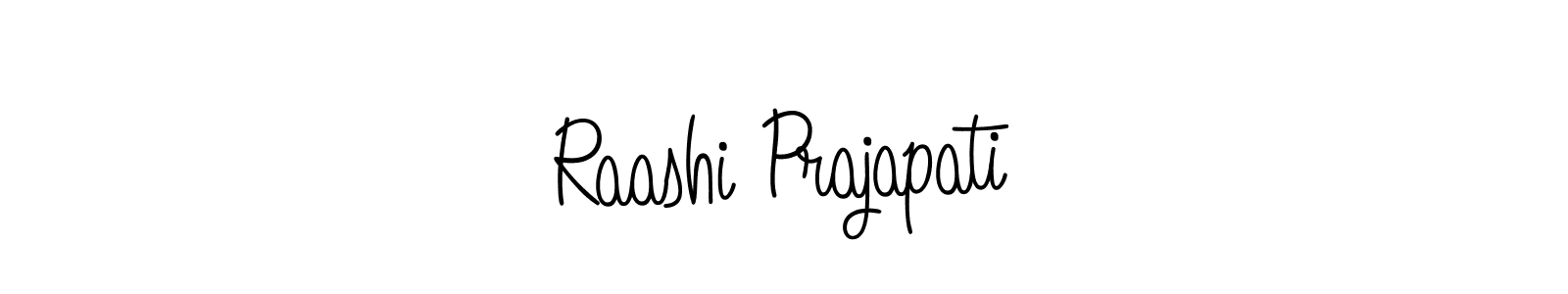 Also we have Raashi Prajapati name is the best signature style. Create professional handwritten signature collection using Angelique-Rose-font-FFP autograph style. Raashi Prajapati signature style 5 images and pictures png
